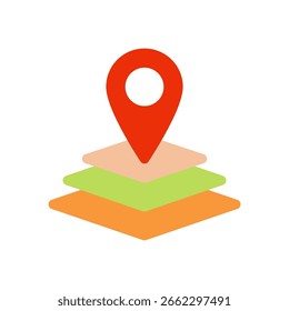 Ilustración de icono plano simple de símbolo SIG