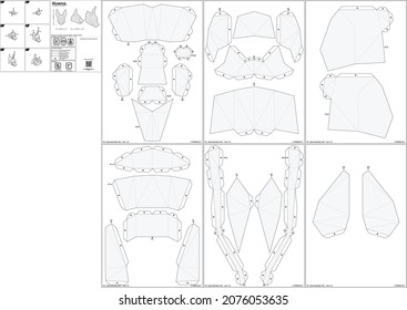 Giselle Head Papercraft is a mask design that resembles an animal head that you can print on A3 paper with a 1:1 scale, perfect for Halloween events.