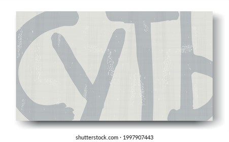 Gist. Mot en russe, inscrit en cyrillique. Oeuvre d'art, image vectorielle peinture à l'aquarelle. 