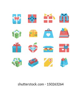 Git box icon set