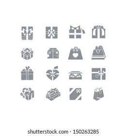 Git box icon set