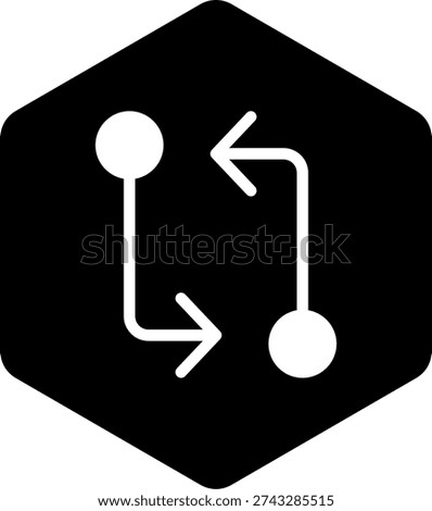 Git Compare Black Icon Design