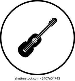 gitar icon black and white