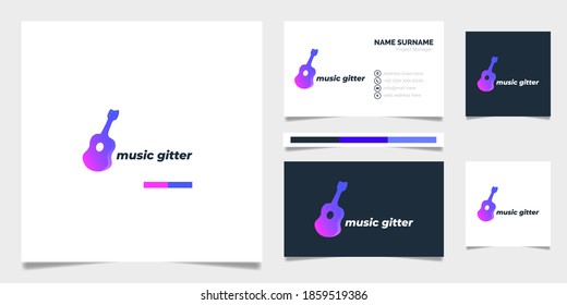 Gitter Gradient logo vector template eps 10 