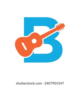 Gitter Logo combine with letter B vector template