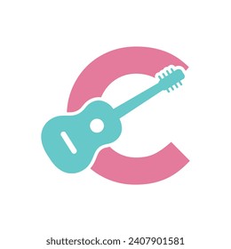 Gitter Logo combine with letter C vector template