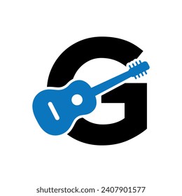 Gitter Logo combine with letter G vector template