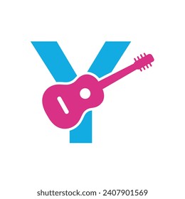 Gitter Logo combine with letter Y vector template