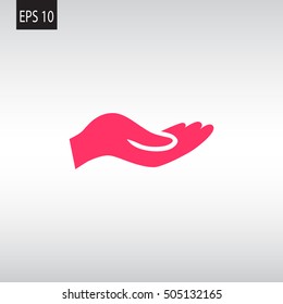 Give alms icon Flat.