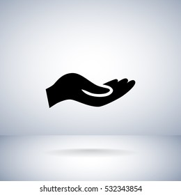 Give alms icon Flat.