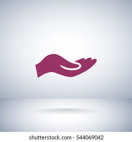 Give alms icon Flat.