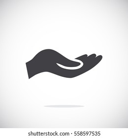 Give alms icon Flat.