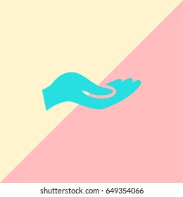 Give alms icon Flat.