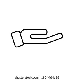 Give alms icon flat design
