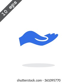give alms, web icon.