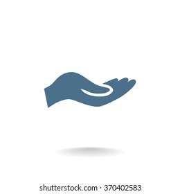 give alms, web icon.