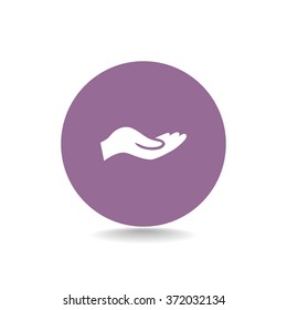 give alms, web icon.