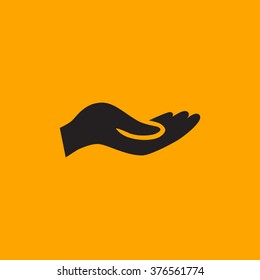 give alms, web icon.