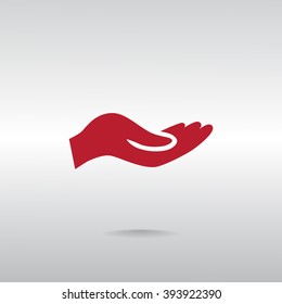 give alms, web icon.