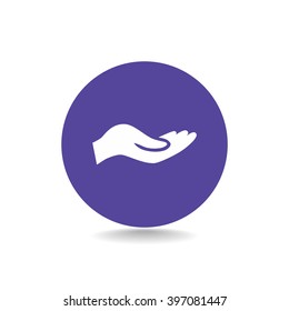 give alms, web icon.