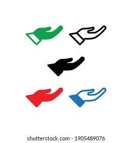 give alms, web icon. vector design