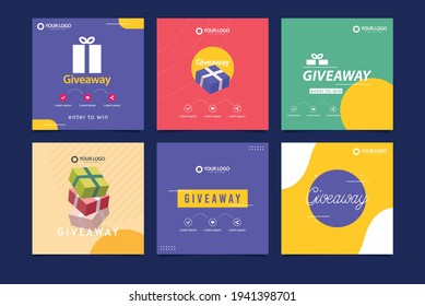 Give away banner design templates