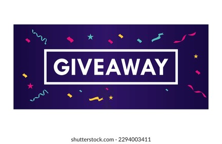 give away logo template illustration