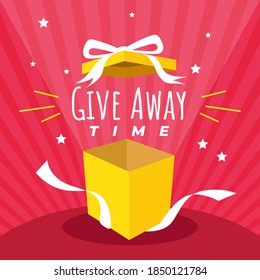Give away time with box