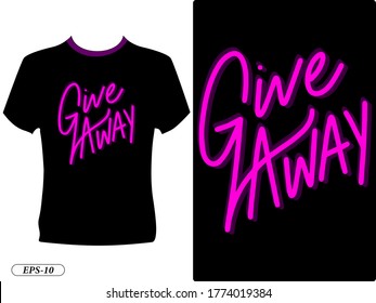 Camiseta de diseño de tipografía de regalo
