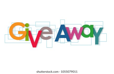 Give away vector letters