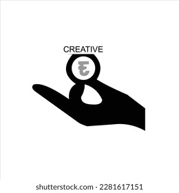 icono de diseño de logotipo vectorial de monedas 