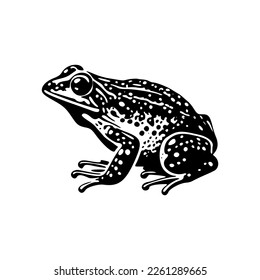 Give an elegant and classy look to your brand with the black and white toad logo.