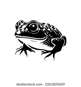 Give an elegant and classy look to your brand with the black and white toad logo.