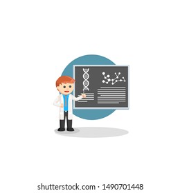 Give Explain job info vector illustration