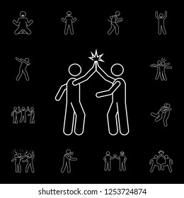 give five icon. Detailed set of people celebration icons. Premium graphic design. One of the collection icons for websites, web design, mobile app