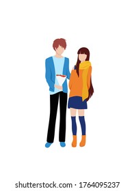 Give flowers background. Modern illustration slider site page. The concept of giving flowers to girls. Web banner give flowers to your partner. Girls love flowers vector image design.