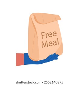 Dar Ilustración vectorial de comida gratis