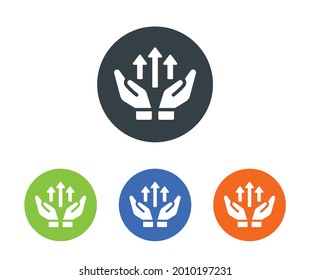 Give, get, offer, charity, support icon vector illustration.