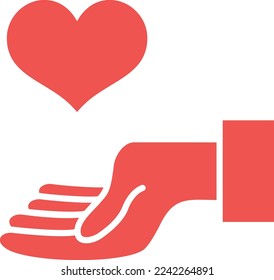 Give Heart vector icon. Can be used for printing, mobile and web applications.