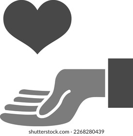 Give Heart vector icon. Can be used for printing, mobile and web applications.