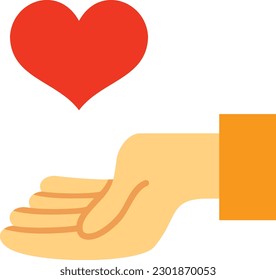 Give Heart vector icon. Can be used for printing, mobile and web applications.