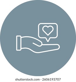 Give Heart vector icon. Can be used for printing, mobile and web applications.