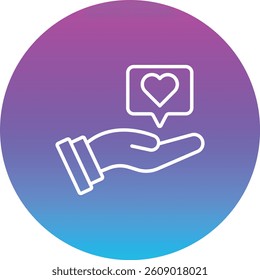 Give Heart vector icon. Can be used for printing, mobile and web applications.