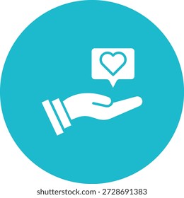 Icono de Vector de corazón. Se puede utilizar para aplicaciones de impresión, móviles y de Web.