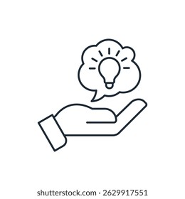 Dale una pista. Consejos. Ilustración de icono lineal de Vector aislado sobre fondo blanco.