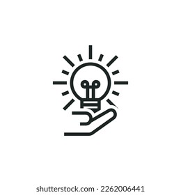 Give an idea icon isolated on white background
