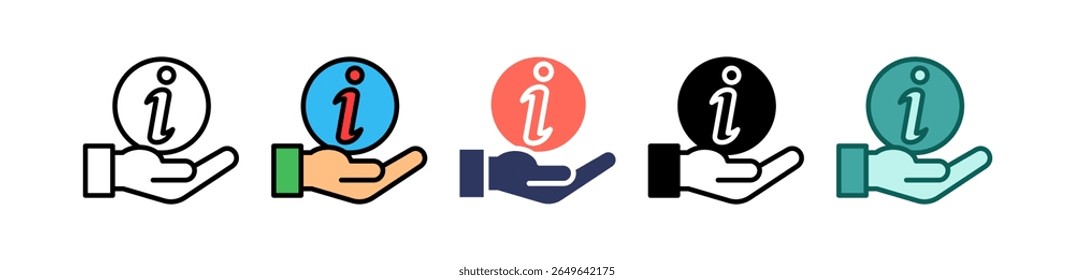 Infos-Icon Mehrere Vektorgrafiken