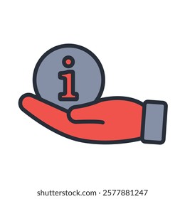 give infos icon. vector.Editable stroke.linear style sign for use web design,logo.Symbol illustration.