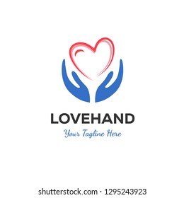 
give love to everyone logo design