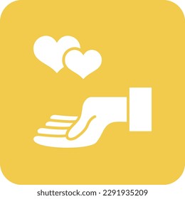 Give Love vector icon. Can be used for printing, mobile and web applications.